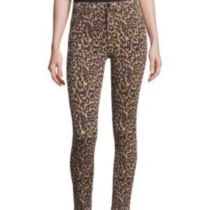 J Brand High-Rise cropped skinny Jeans -Leopard
